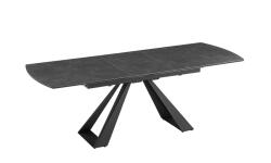 Invicta interior Masa de dining CONCORD 180-230cm extensibila, aspect marmura, sticla securizata din ceramica grafit (46499)