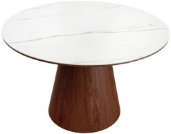 Invicta interior Masa de dining UNIQUE din lemn de nuc si blat ceramic, 120 cm (45144)