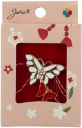 Jolie Martisor Brosa Mica in Cutie, Jolie, Dimensiune Brosa 2.5-3cm, Material Metal, Model Fluturi, Cutie Roz (165206)