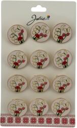 Flippy Set 12 Brose Martisor pentru Copii, Jolie, Model Primavara, Multicolor (128228)