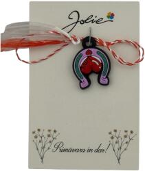 Jolie Martisor pentru Copii, Jolie, Material Cauciuc, Ambalaj Carton cu Design, Multicolor, Model Potcoava (165199)