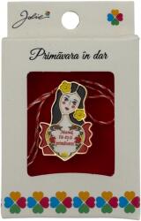Jolie Martisor Brosa Mica in Cutie, Jolie, Design cu Mesaj, Material Metal, Dimensiune 2.5-3 cm, Model Traditional Mama (164928)