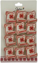 Flippy Set 12 Brose Martisor Primavara, Jolie, Model Papirus, cu Mesaj Mult Noroc (128298)