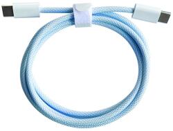 Flippy Cablu de Date Universal, Flippy, Incarcare Rapida, Type-C to Type-C Compatibil cu Telefon sau Tableta, Cablu de Incarcare Impletit din Nailon, 1 m, Albastru (162373)
