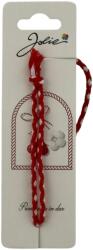 Flippy Martisor Traditional Bratara Impletita pentru 1 Martie, Jolie, Snur Textil, 12 x 4 cm, Rosu (133798)