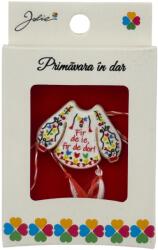 Jolie Martisor Brosa Mica in Cutie, Jolie, Design cu Mesaj, Dimensiune 2.5-3 cm, Material Metal, Model Ie Traditionala (164930)