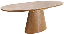 Invicta interior Masa de dining UNIQUE 160-200cm extensibila, blat ceramic aspect lemn de stejar, travertin (47675)