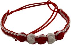 Flippy Bratara Handmade Jolie Alb-Rosu (11856)