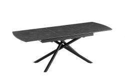Invicta interior Masa de dining MIKADO 180-230cm extensibila, blat ceramic grafit marmura (46496)