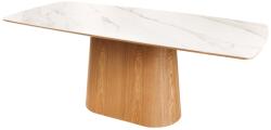 Invicta interior Masa de dining UNIQUE din lemn de stejar si blat ceramic, 200 cm (45142)