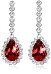 Raizel Cercei cu pietre din zirconiu rosii, Royal Red Drops (RZ1883)