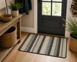 Delta Carpet Covor Pentru Usa Intrare, Flex 19610, Antiderapant, Gri, 50x80 cm (2211698622094) Pres