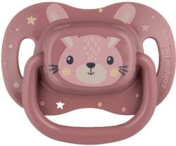 Canpol Силиконова симетрична залъгалка Canpol - Cute Animals, 6-18 м, розова (34/925_pin) - baby