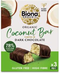  Biona BIO Étcsokoládé szelet, kókusz 3x40g (120g)