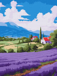 Ideyka Festés számok szerint - Levendula mező 30*40cm