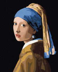 Ideyka Festés számok szerint - Jan Vermeer: Leány gyöngy fülbevalóval 40x50 cm