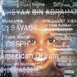 21 SAVAGE - AMERICAN DREAM - TRANSPARENT COLOURED VINYL - Vinyl (0196588202810)