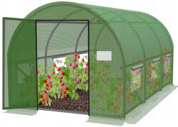  Sera de gradina tip tunel 300x200 cm, 6 mp, cadru metalic, verde (TUN-3941)