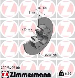ZIMMERMANN Disc frana ZIMMERMANN 470.5405. 00 (470.5405.00) - fixbox