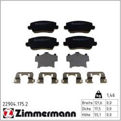 ZIMMERMANN Set placute frana ZIMMERMANN 22904.175. 2 (22904.175.2)