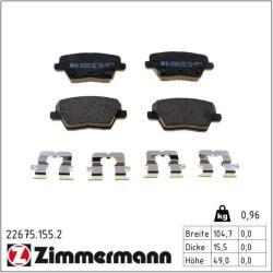 ZIMMERMANN Set placute frana ZIMMERMANN 22675.155. 2 (22675.155.2)