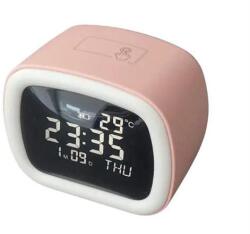  Mini retro óra /LCD, világítás, hőmérő, akksi/ (J13455)