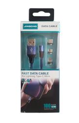 Jingong Jingong X15 mágneses töltőkábel 3 cserélhető fejjel