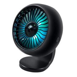  Mini autós ventilátor LED fénnyel (FE045)