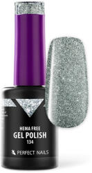 Perfect Nails HEMA FREE Gél Lakk - 134 Glam Silver - 8ml