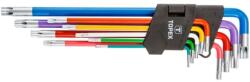 TOPEX Imbuszkulcs Készlet Torx 9 részes T10-T50 Szines 35D969 (35D969)