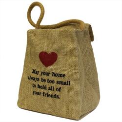 EMC ONSHOP Opritor pentru Usa din Iuta si Bumbac, fara umplutura, "May your home always be (DoorSt-08)