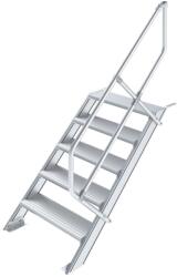 KRAUSE LÉPCSŐ (KÖNNYŰFÉM), 5 FOKOS 0, 6 M, 45° (822345)