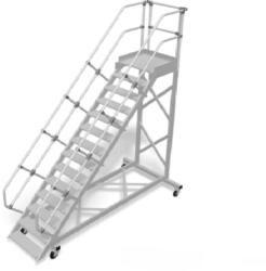 Krause Stabilo Gurítható lépcső dobogóval (könnyűfém) 60° - 1000mm 14 fokos (829139) - profiletra