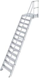 Krause LÉPCSŐ DOBOGÓVAL (KÖNNYŰFÉM) 13 FOKOS 0, 6 M, 60° (825025) - profiletra