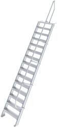 KRAUSE LÉPCSŐ (KÖNNYŰFÉM), 15 FOKOS 0, 6 M, 60° (823243)