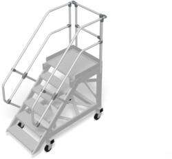 KRAUSE Stabilo Gurítható lépcső dobogóval (könnyűfém) 60° - 1000mm 6 fokos (829054) - profiletra