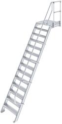 Krause LÉPCSŐ DOBOGÓVAL (KÖNNYŰFÉM) 14 FOKOS 0, 8 M, 60° (825230) - profiletra