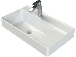 CeraStyle SHARP - KESKENY - porcelán mosdókagyló - 65 x 38 cm (WB012J02U00) - watermarkt