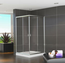 Vela Banyo TMP zuhanykabin - 90 SZÖGLETES - 5 mm víztiszta vízlepergető üveggel - 90 x 90 x 190 cm (845KK151) - watermarkt