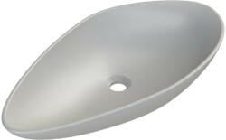 CeraStyle OLIVE - PULTRA ültethető - Top Counter - porcelán mosdó - MATT SZÜRKE - 60 x 35 cm (OC051H51W133) - watermarkt