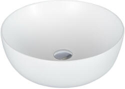 Eros RAISE - PULTRA ültethető - Top Counter - porcelán mosdó - MATT FEHÉR - O - Ø 41 cm (82MB6423) - watermarkt
