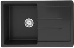 Ulgran U-507 csepptálcás gránit mosogatótál - metal black (U-4507-344)