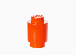 LEGO® Cutie de depozitare rotunda LEGO 1, rosie, pentru jucarii si piese (40301730)