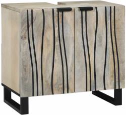 vidaXL Dulap pentru Chiuveta de Baie Alb 62 x 33 x 58 cm Lemn compozit GartenMobel Dekor (4017991)