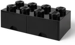 LEGO® Cutie de depozitare LEGO 2x4 cu sertare, negru, 50 x 25 x 18 cm (40061733)