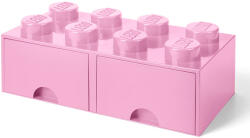 LEGO® Cutie de depozitare LEGO 2x4 cu sertare, roz, pentru jucarii si accesorii (40061738)