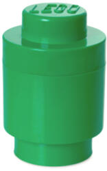 LEGO® Cutie de depozitare rotunda LEGO 1, verde închis, pentru jucarii (40301734)