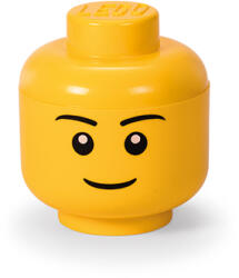 LEGO® Cutie de depozitare LEGO cap minifigurina baiat S, galbena (40311724)
