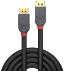Lindy Cablu video LINDY Anthra, DisplayPort Male - DisplayPort Male, v1.2, 3m, negru-gri (LY-36483)