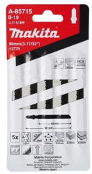 Makita Szúrófűrészlap fára L90 mm Z12 B-19 (5db/csom) (A-85715)